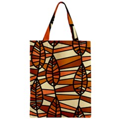 Autumn Leaf Mosaic Seamless Zipper Classic Tote Bag