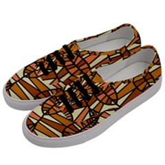 Autumn Leaf Mosaic Seamless Men s Classic Low Top Sneakers