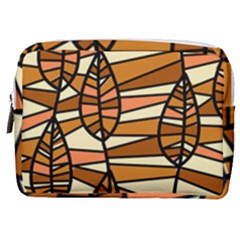 Autumn Leaf Mosaic Seamless Make Up Pouch (Medium)