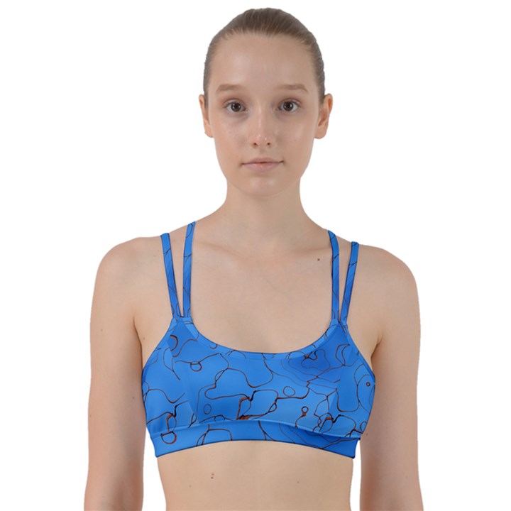 Pattern Background Abstract Line Them Up Sports Bra