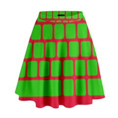 Keyboard Keys Computer Input Pc High Waist Skirt by Pakrebo