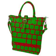 Keyboard Keys Computer Input Pc Buckle Top Tote Bag by Pakrebo