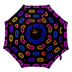 Pattern Background Structure Black Hook Handle Umbrellas (large)