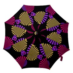 Seamless Halloween Day Of The Dead Hook Handle Umbrellas (Medium)