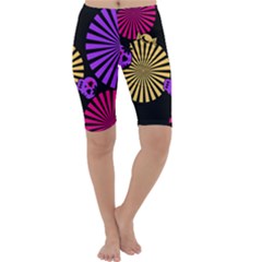 Seamless Halloween Day Of The Dead Cropped Leggings 