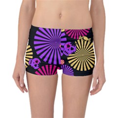 Seamless Halloween Day Of The Dead Boyleg Bikini Bottoms