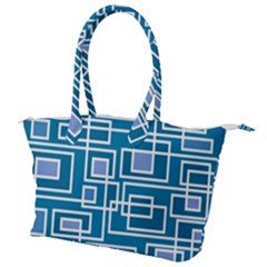 Geometric Rectangle Shape Linear Canvas Shoulder Bag by Pakrebo