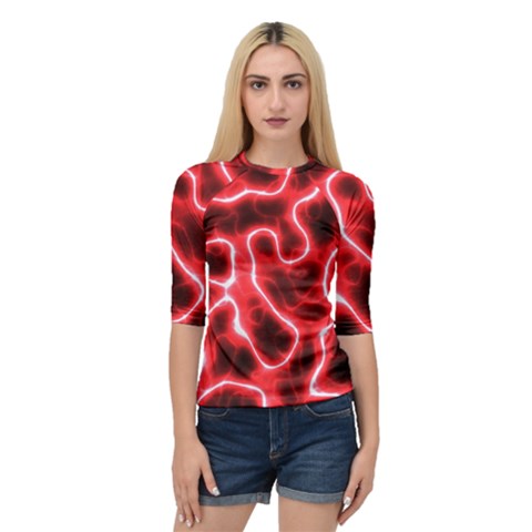 Pattern Background Abstract Quarter Sleeve Raglan Tee by Pakrebo