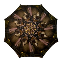 Wonderful Steampunk Lady Golf Umbrellas by FantasyWorld7