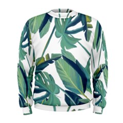 Plants Leaves Tropical Nature Men s Sweatshirt by Alisyart