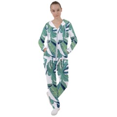Plants Leaves Tropical Nature Women s Tracksuit by Alisyart