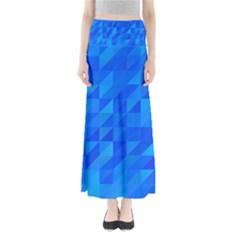 Pattern Halftone Geometric Full Length Maxi Skirt by Alisyart