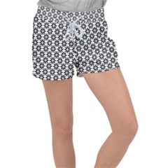 Ornamental Abstract Women s Velour Lounge Shorts