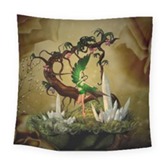 Cute Fairy Square Tapestry (large) by FantasyWorld7