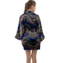 Ornamental Line Abstract Long Sleeve Kimono Robe View2