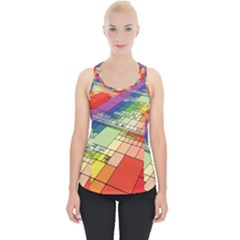 Perspective Background Color Piece Up Tank Top by Alisyart