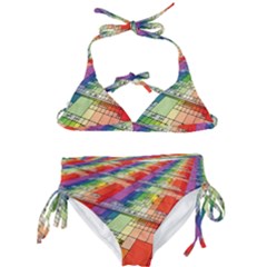 Perspective Background Color Kids  Classic Bikini Set