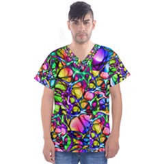 Network Nerves Men s V-neck Scrub Top