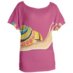 Snail Color Nature Animal Women s Oversized Tee by Alisyart