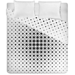 Square Center Pattern Background Duvet Cover Double Side (california King Size) by Alisyart