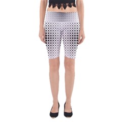 Square Center Pattern Background Yoga Cropped Leggings