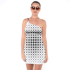 Square Center Pattern Background One Soulder Bodycon Dress by Alisyart