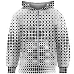 Square Center Pattern Background Kids  Zipper Hoodie Without Drawstring