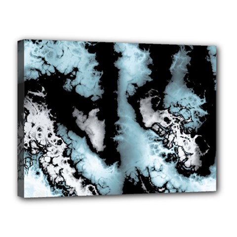 Winter Fractal 4 Canvas 16  X 12  (stretched) by Fractalworld