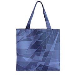 Lines Shapes Pattern Web Creative Zipper Grocery Tote Bag