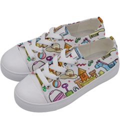 Baby Equipment Child Sketch Hand Kids  Low Top Canvas Sneakers by Pakrebo