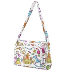 Baby Equipment Child Sketch Hand Front Pocket Crossbody Bag by Pakrebo