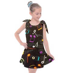 Fabric Cloth Textile Clothing Kids  Tie Up Tunic Dress by Pakrebo