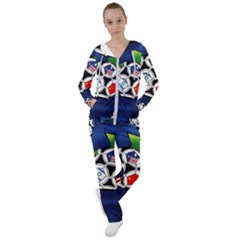 Textile Football Soccer Fabric Women s Tracksuit by Pakrebo