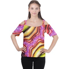 Fractal Mandelbrot Art Wallpaper Cutout Shoulder Tee