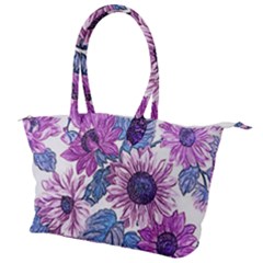 Fabric Flowers Floral Design Canvas Shoulder Bag by Pakrebo