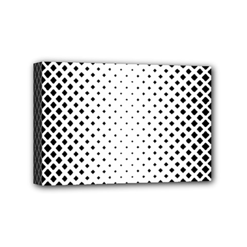 Square Rounded Background Mini Canvas 6  X 4  (stretched) by Alisyart