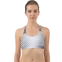 Square Rounded Background Back Web Sports Bra