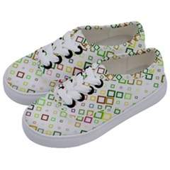 Square Colorful Geometric Style Kids  Classic Low Top Sneakers