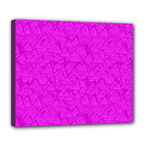 Triangle Pattern Seamless Color Deluxe Canvas 24  X 20  (stretched) by Alisyart