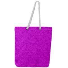 Triangle Pattern Seamless Color Full Print Rope Handle Tote (large)