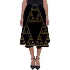 Sierpinski Triangle Chaos Fractal Perfect Length Midi Skirt