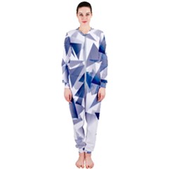 Triangle Blue Onepiece Jumpsuit (ladies)  by Alisyart