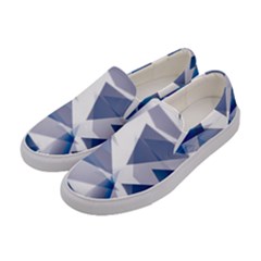 Triangle Blue Women s Canvas Slip Ons