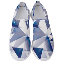 Triangle Blue Men s Slip On Sneakers by Alisyart