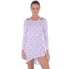 Star Pattern Texture Background Asymmetric Cut-out Shift Dress by Alisyart