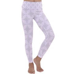 Star Pattern Texture Background Kids  Lightweight Velour Classic Yoga Leggings