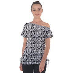 Ornamental Checkerboard Tie-up Tee