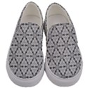 Ornamental Checkerboard Men s Canvas Slip Ons View1