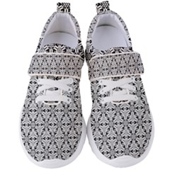 Ornamental Checkerboard Women s Velcro Strap Shoes by Mariart