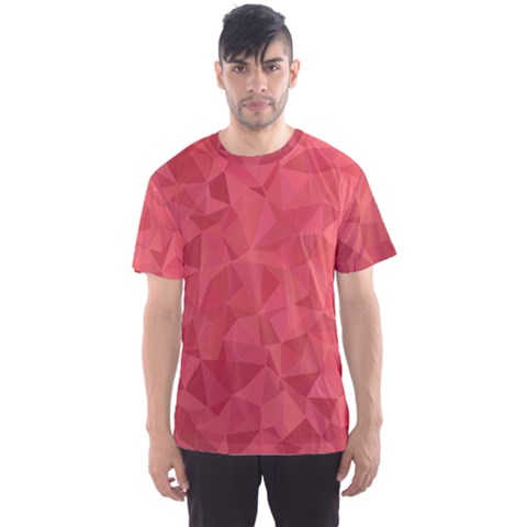 Triangle Background Abstract Men s Sports Mesh Tee by Mariart